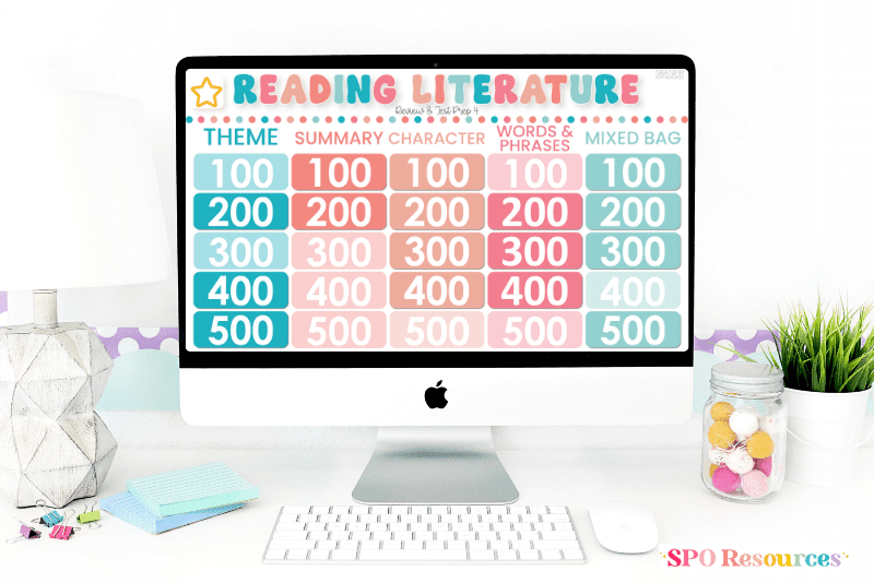 ELA Test Prep Game for 3rd and 4th Grade Reading Comprehension Practice