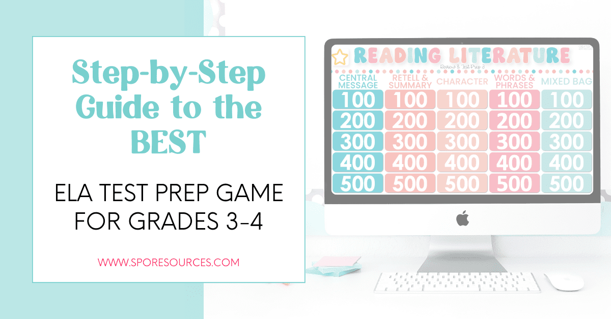 Step by Step Guide to the BEST ELA test prep game for grades 3 4