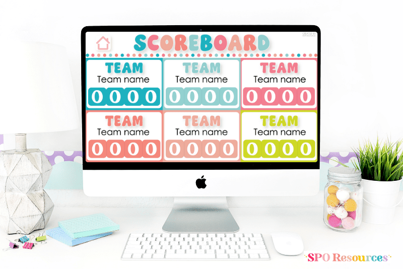 Jeopardy game interactive powerpoint scoreboard