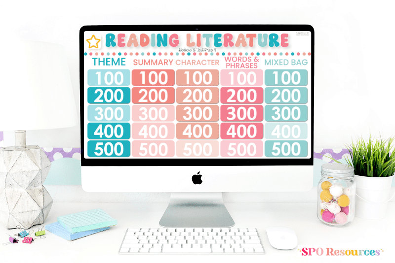 Valentines Day Multiplication and division story problem task cards digital google slides