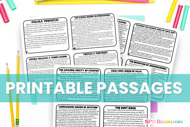 ELA test prep reading passages